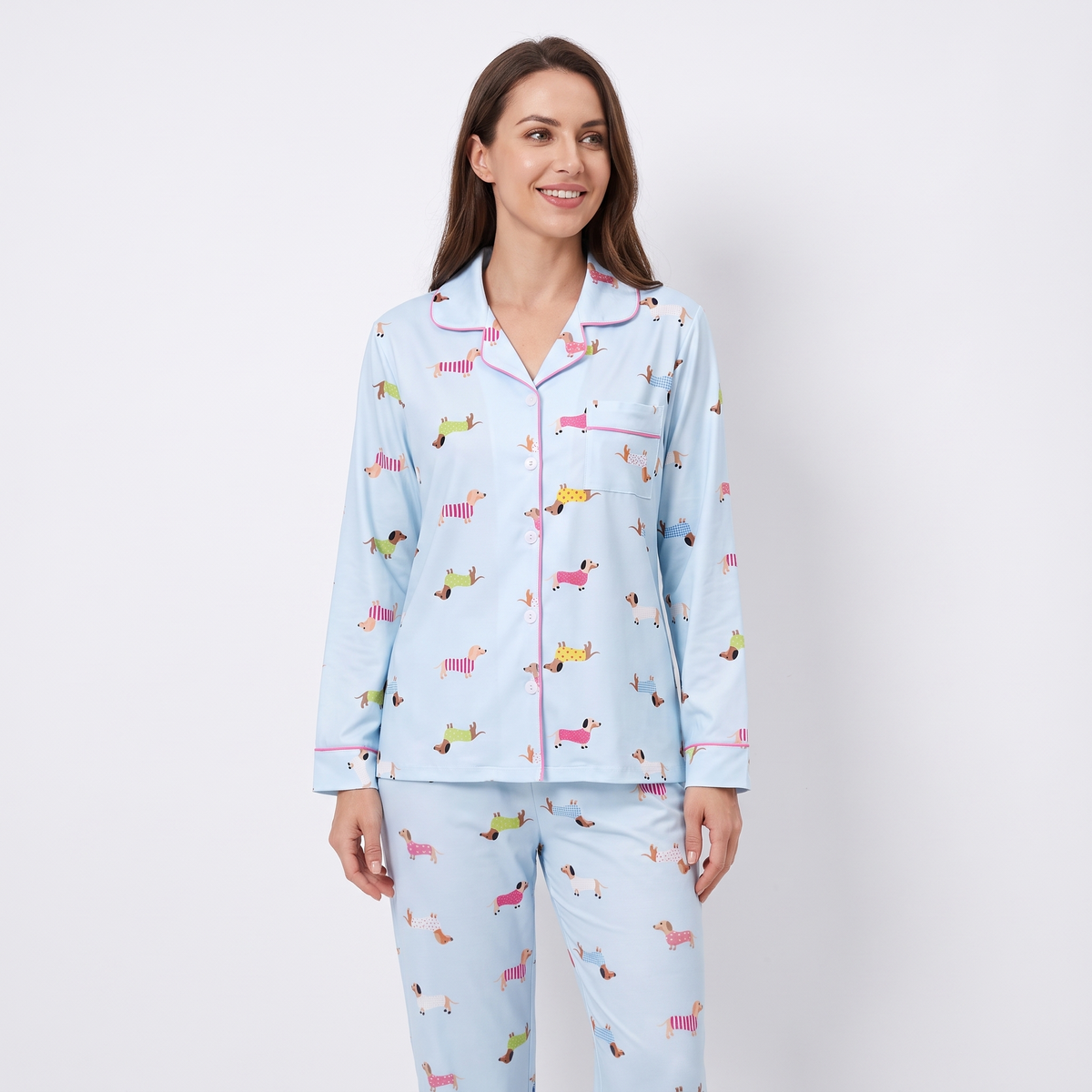 Sweater Weather Dachshunds Women's Pajama Set