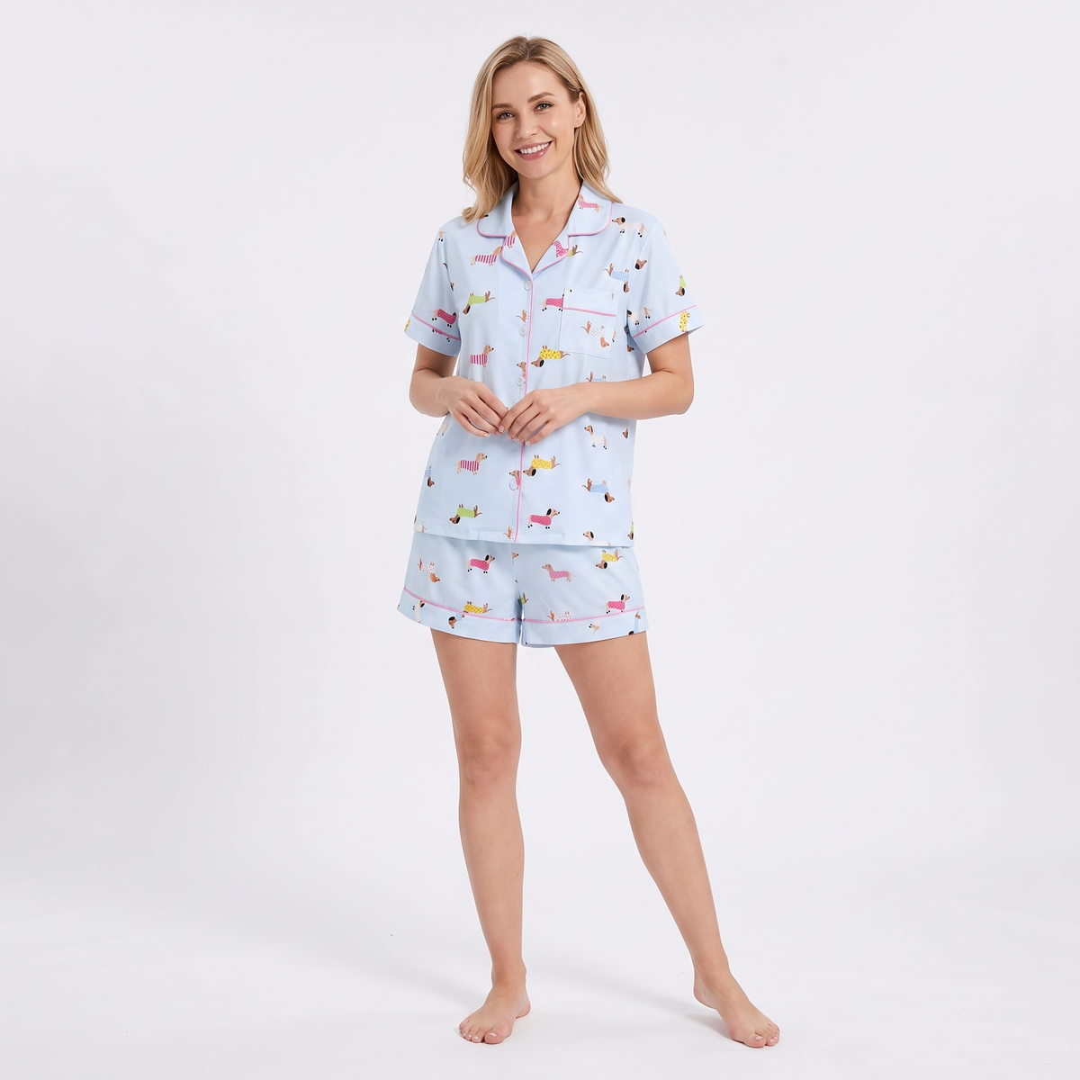 Sweater Weather Dachshunds Women's Pajama Set