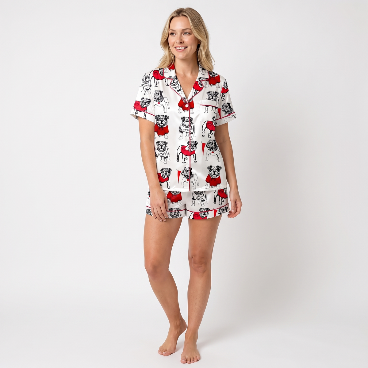Game Day Bulldog Women's Pajama Set