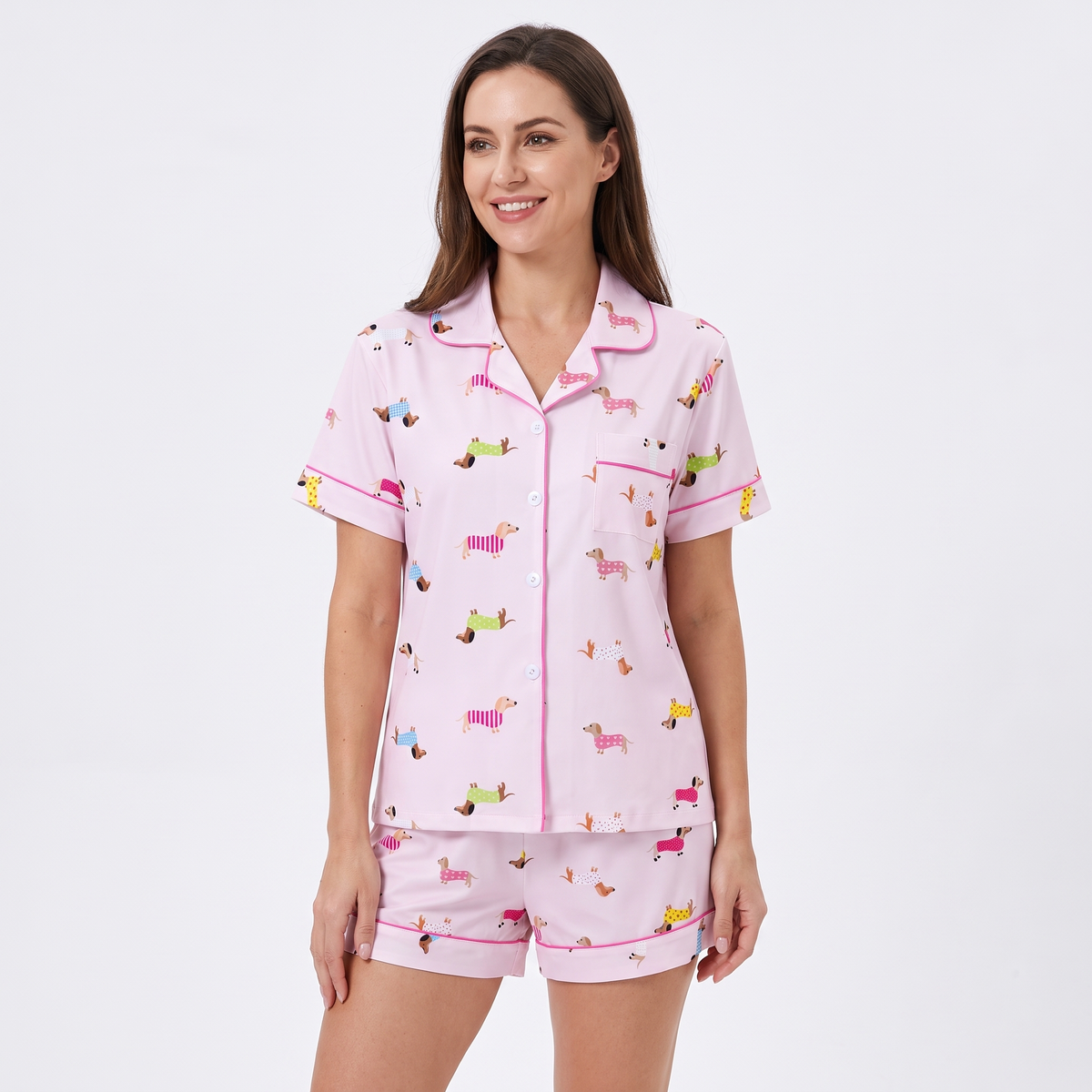 Sweater Weather Dachshunds Women's Pajama Set