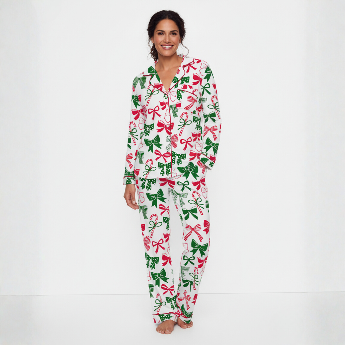 Christmas Bows Women's Pajama Set VIP