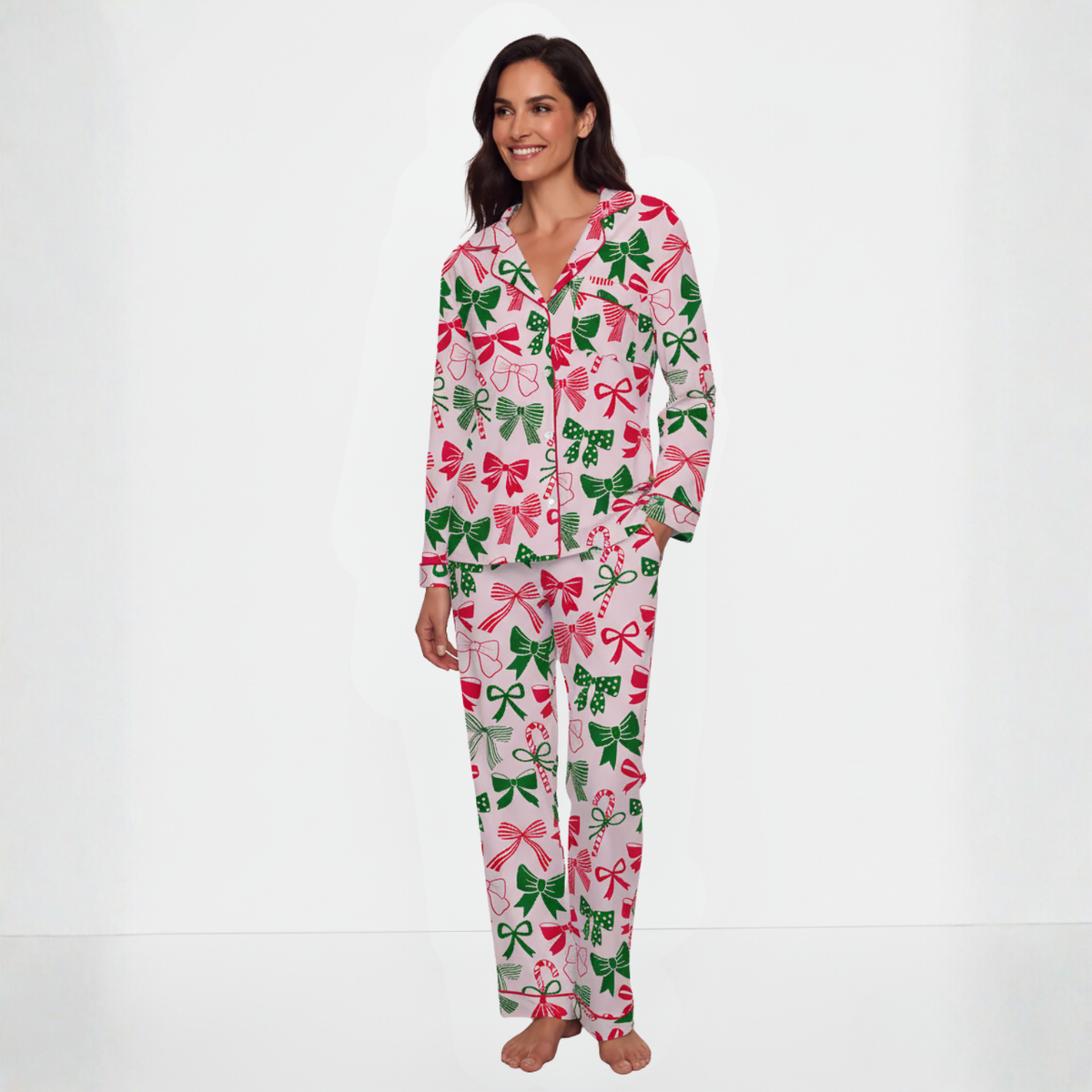 Christmas Bows Women's Pajama Set VIP