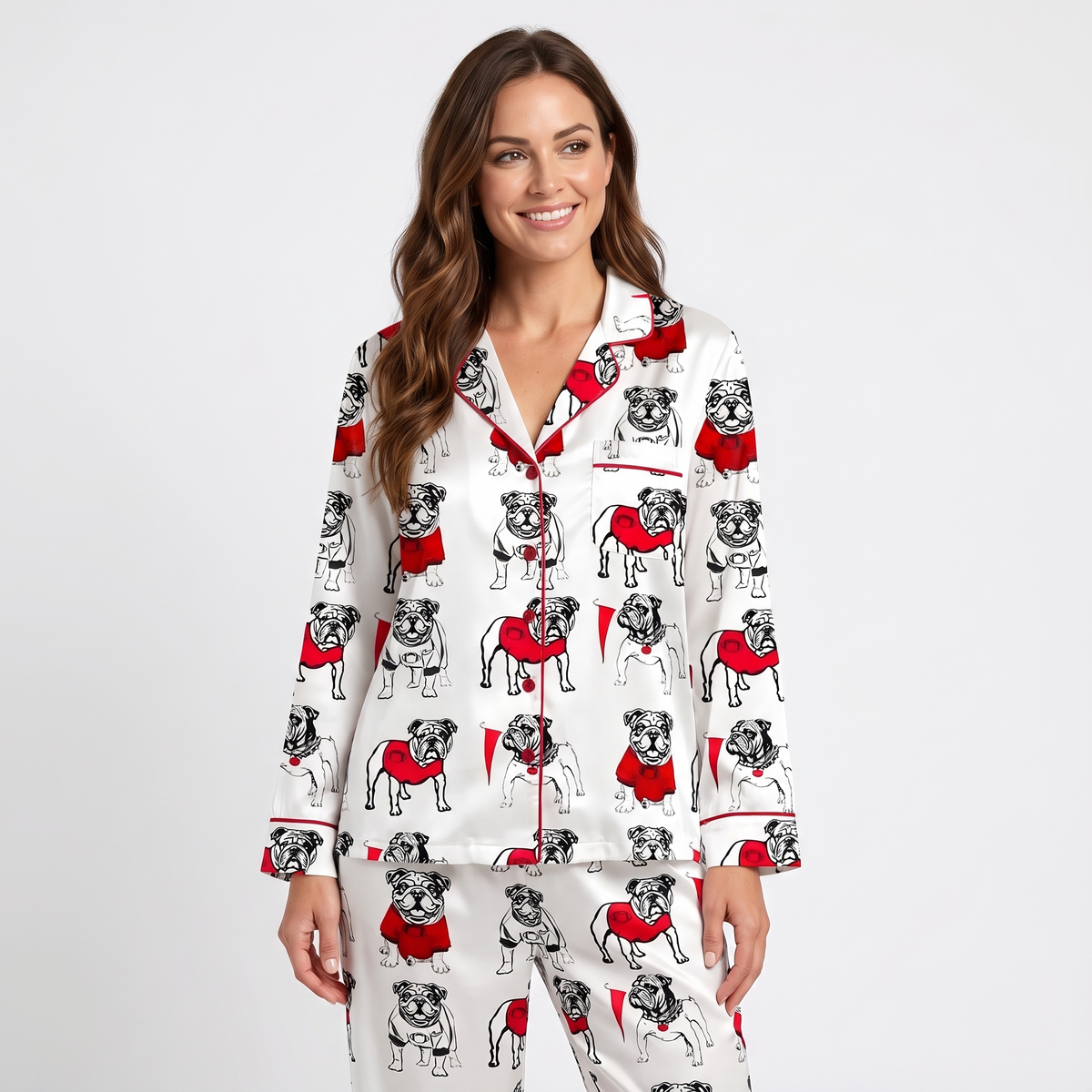 Game Day Bulldog Women's Pajama Set