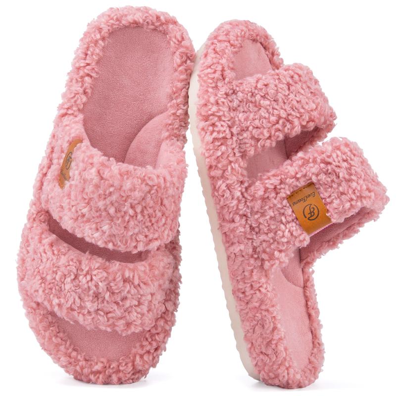 ComfyGirl Women's Fuzzy Memory Foam Slides
