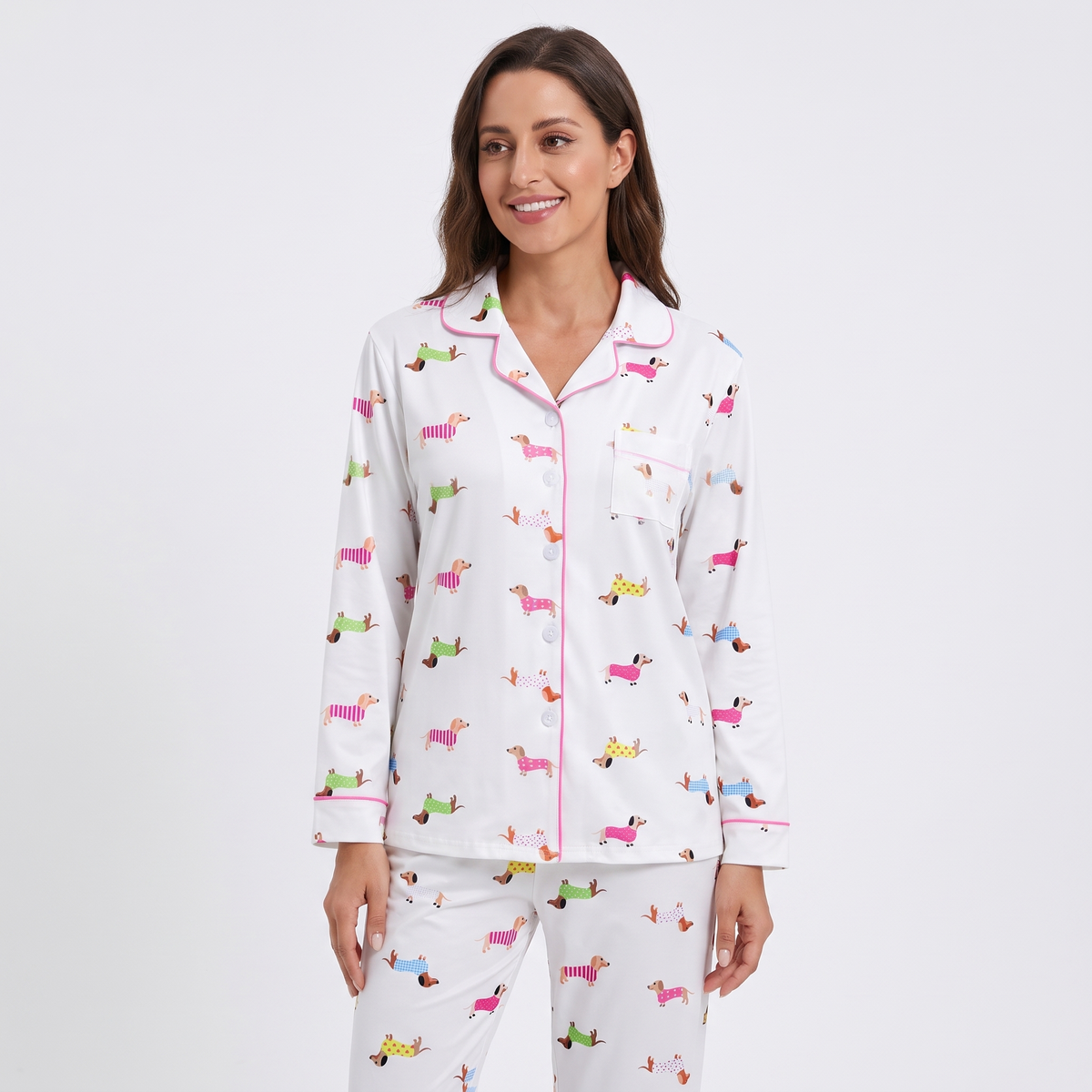 Sweater Weather Dachshunds Women's Pajama Set