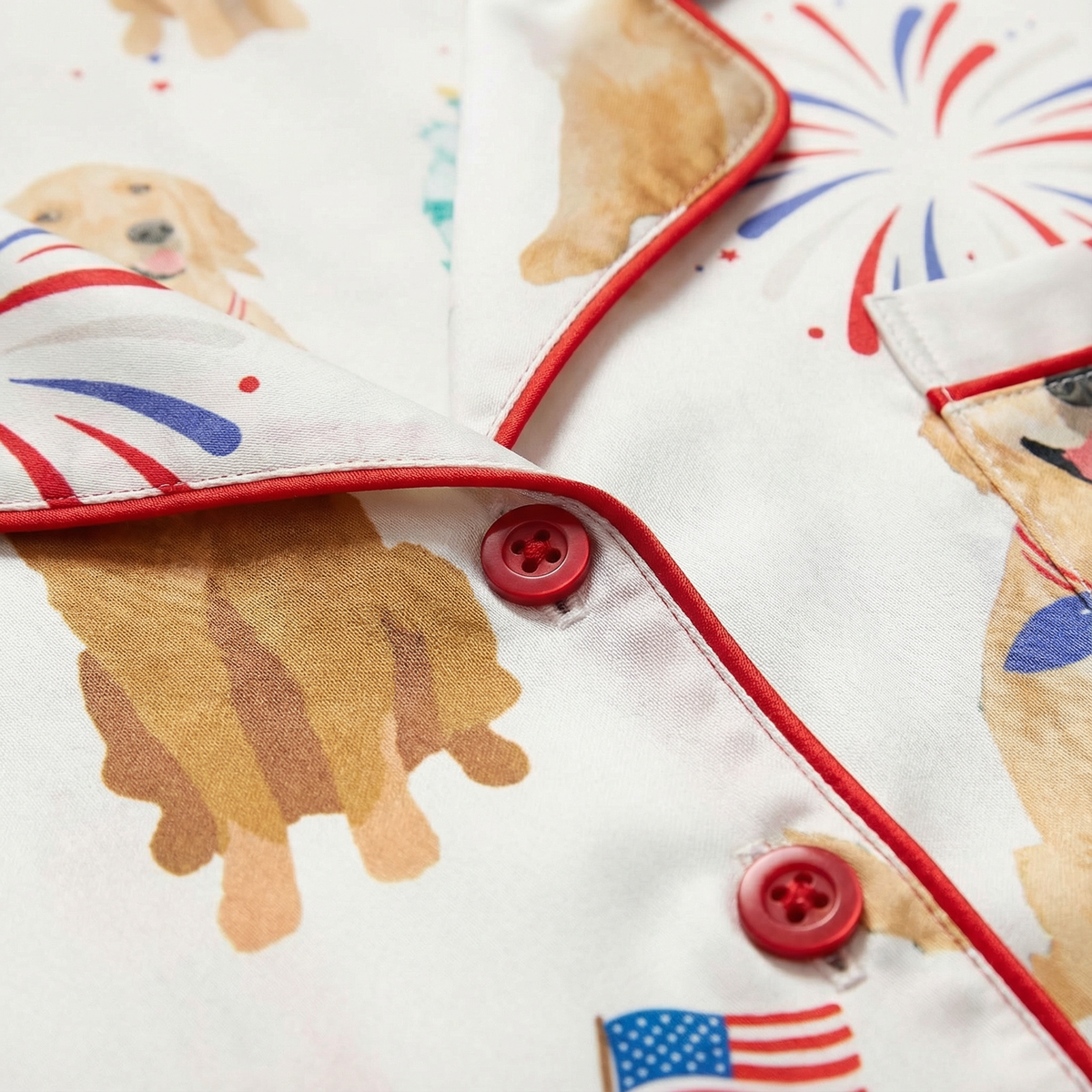 American Golden Retriever Women's Pajama Set VIP