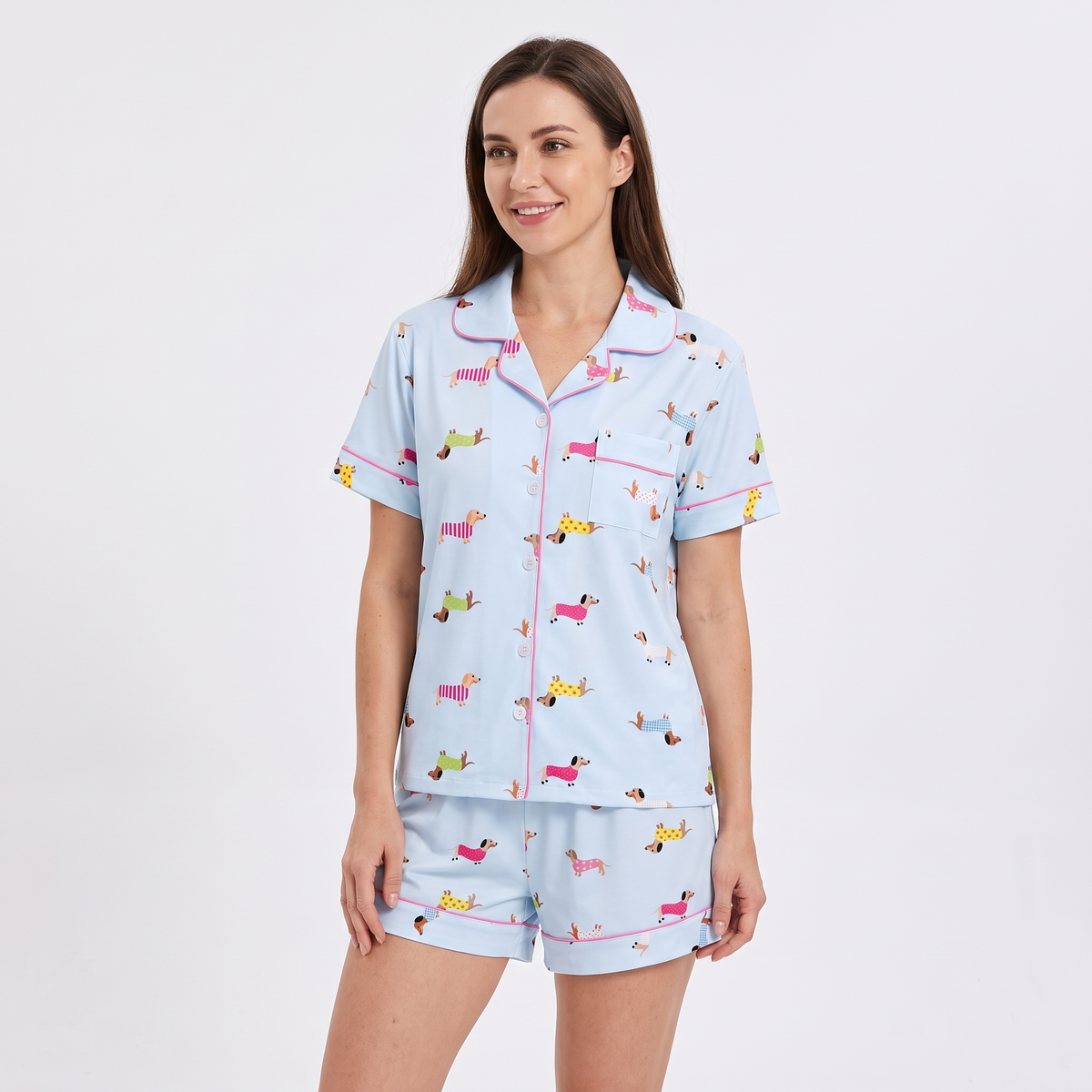 Sweater Weather Dachshunds Women's Pajama Set