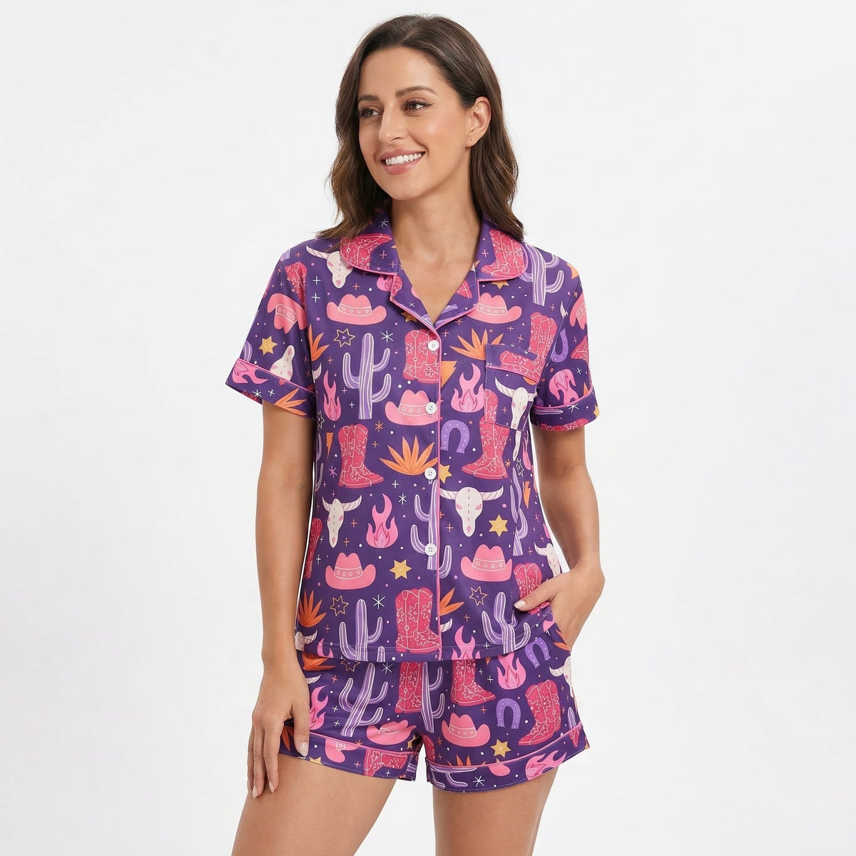 Colorful Cowgirl Women's Pajama Set VIP