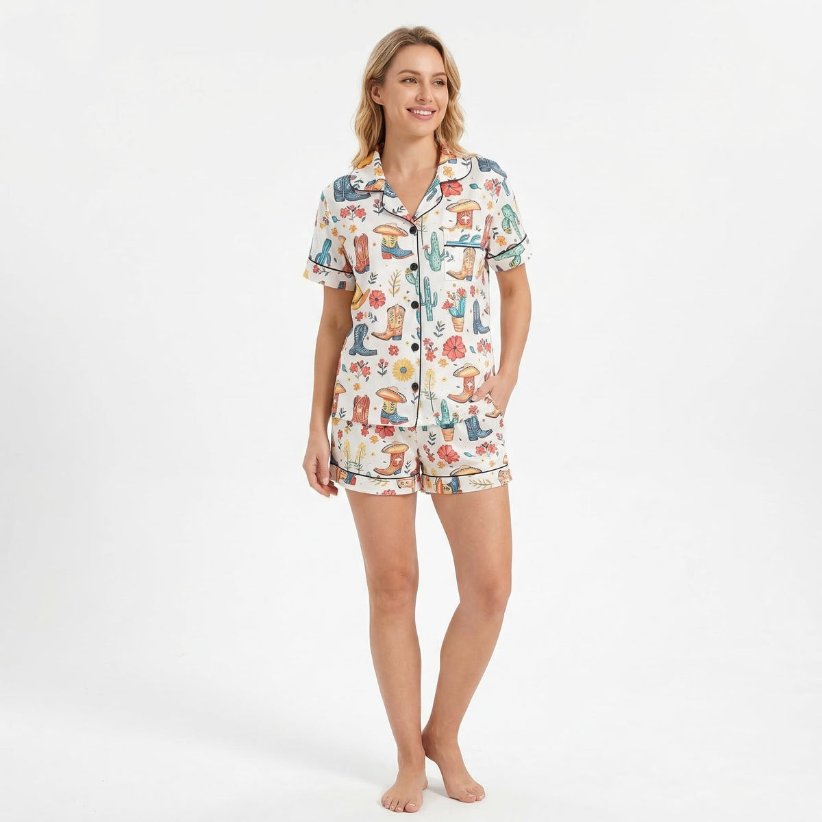 Colorful Cowgirl Women's Pajama Set VIP