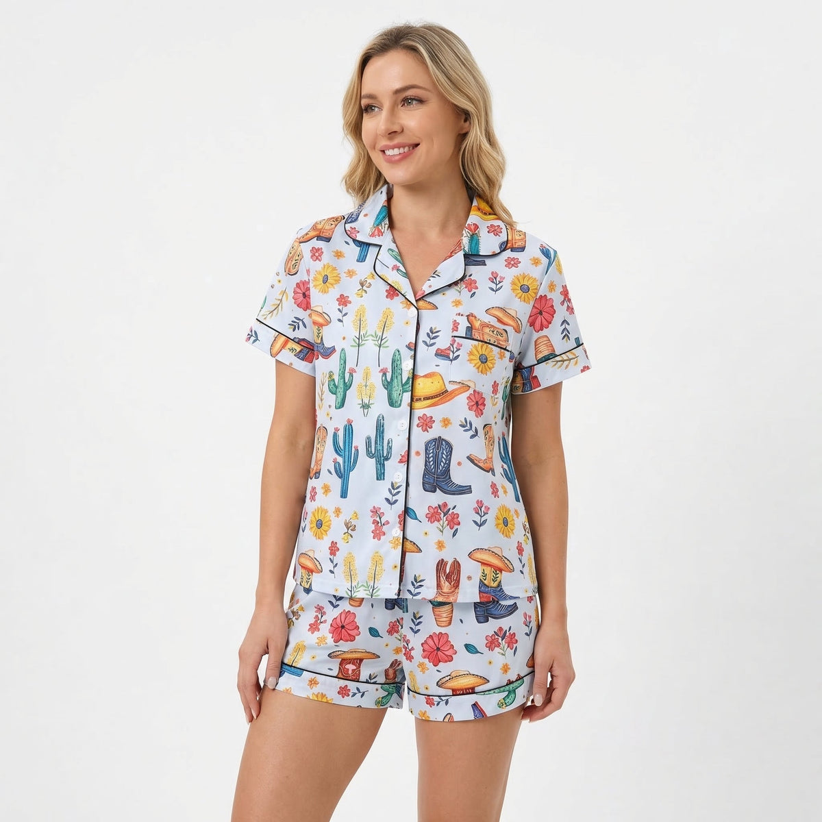 Colorful Cowgirl Women's Pajama Set VIP