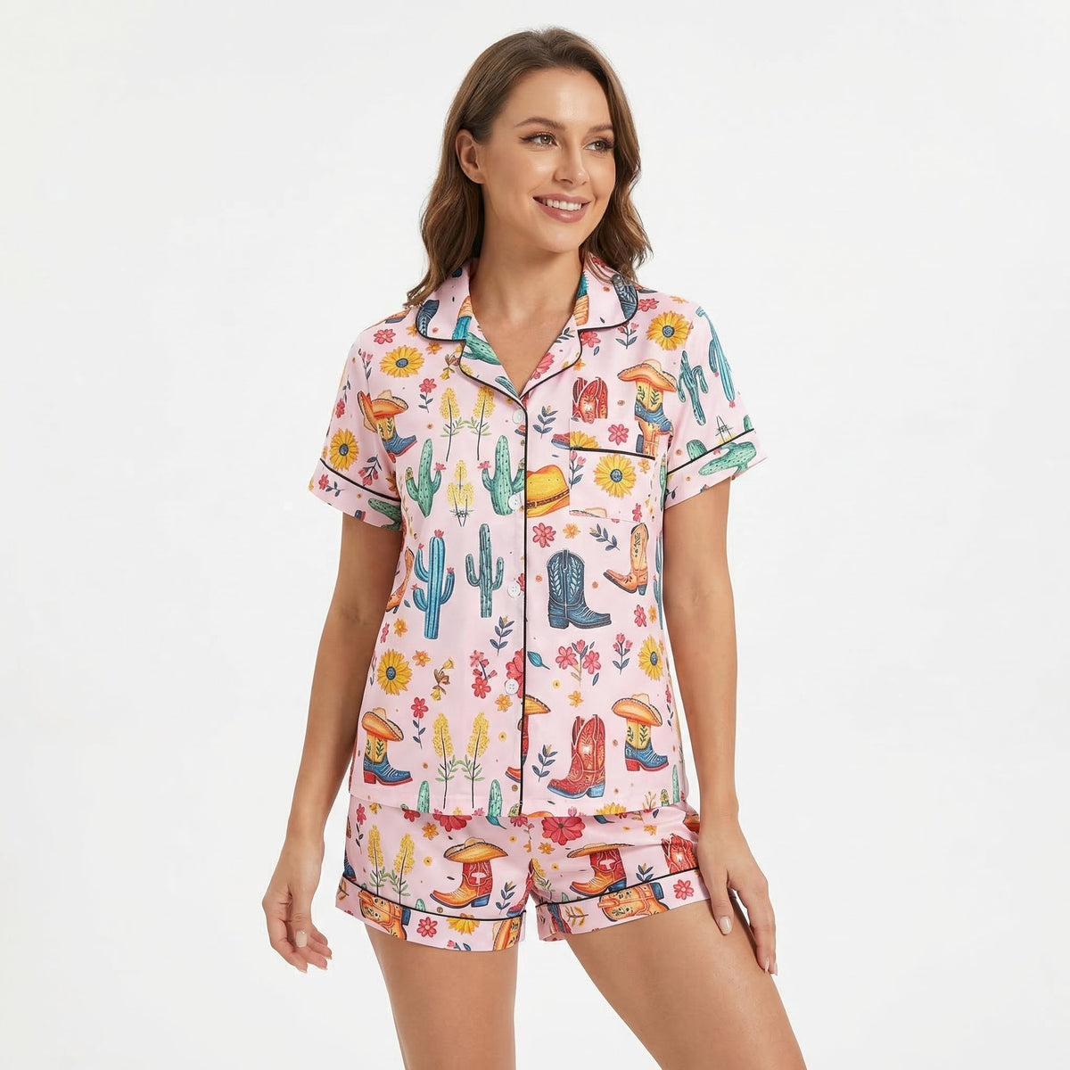 Colorful Cowgirl Women's Pajama Set VIP