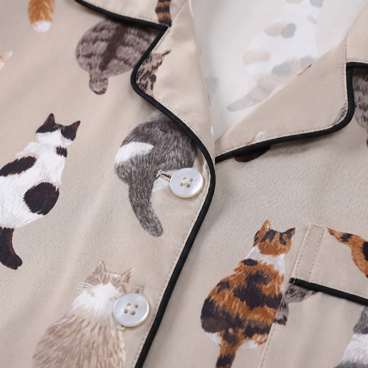 All-Over Kitty Cat Pajamas VIP