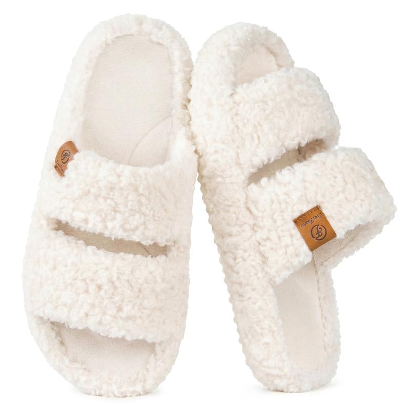 ComfyGirl Women's Fuzzy Memory Foam Slides