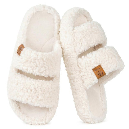ComfyGirl Women's Fuzzy Memory Foam Slides