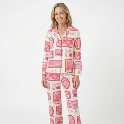 Valentine's Day Be Mine, Kiss Me Women's Pajama Set VIP