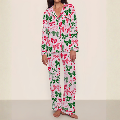 Christmas Bows Women's Pajama Set VIP
