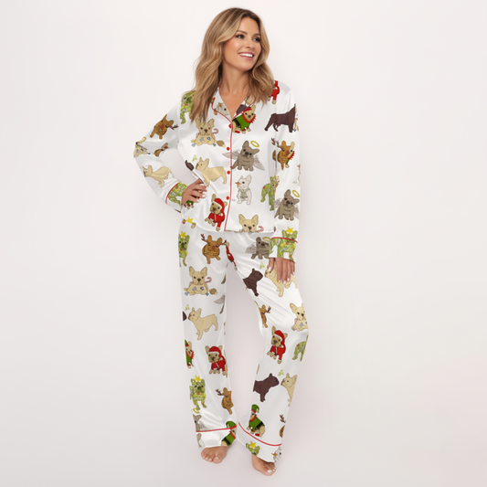 Christmas Frenchies Women's Pajama Set VIP