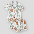 ComfyGirl Highland Cow Cactus Women's Pajama Set