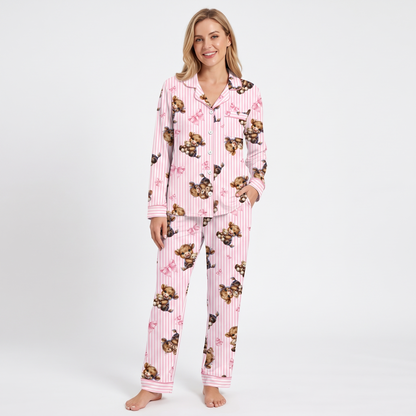 Highland Cows & Bows Women's Pajama Set