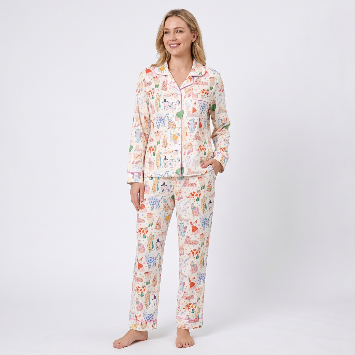 Fancy Cats Women's Pajama Set