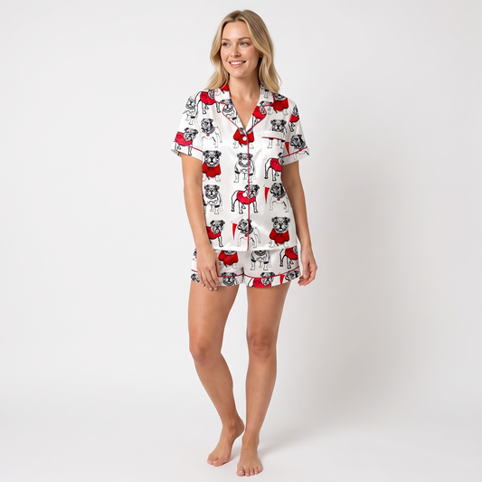 Game Day Bulldog Women's Pajama Set