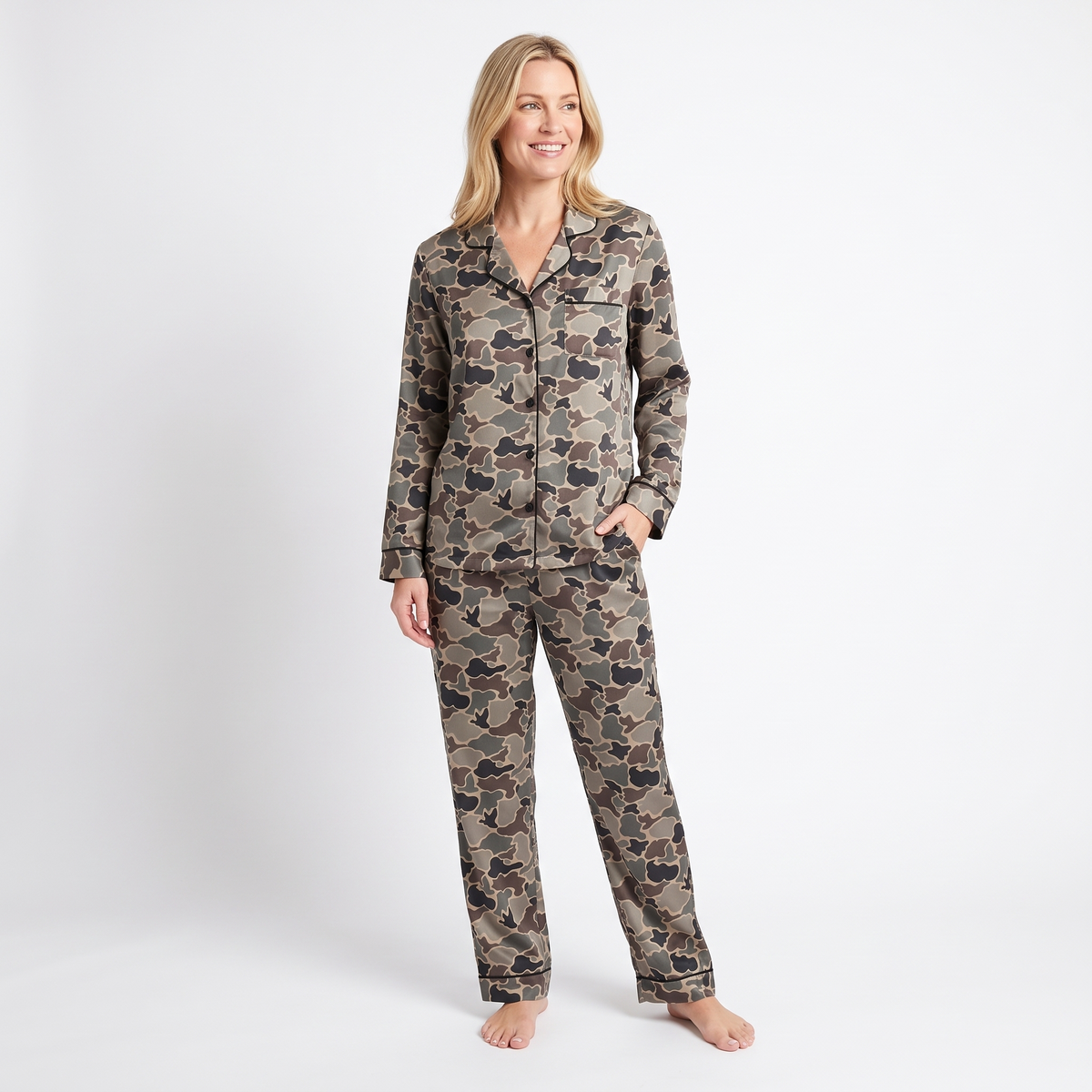 Duck Season Camo Women's Pajama Set