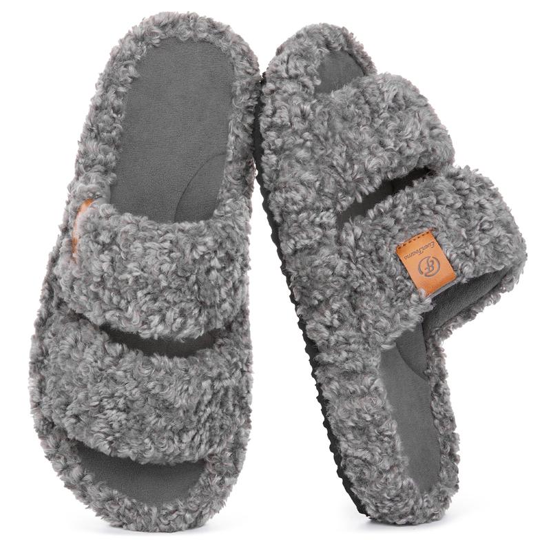 ComfyGirl Women's Fuzzy Memory Foam Slides