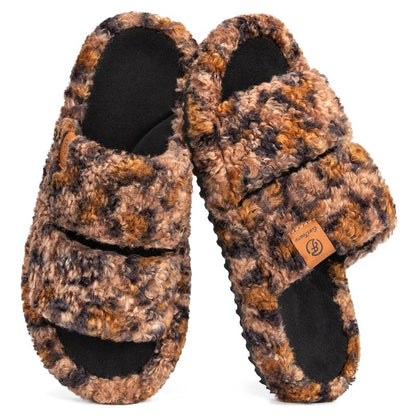 ComfyGirl Women's Fuzzy Memory Foam Slides