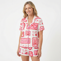Valentine's Day Be Mine, Kiss Me Women's Pajama Set VIP
