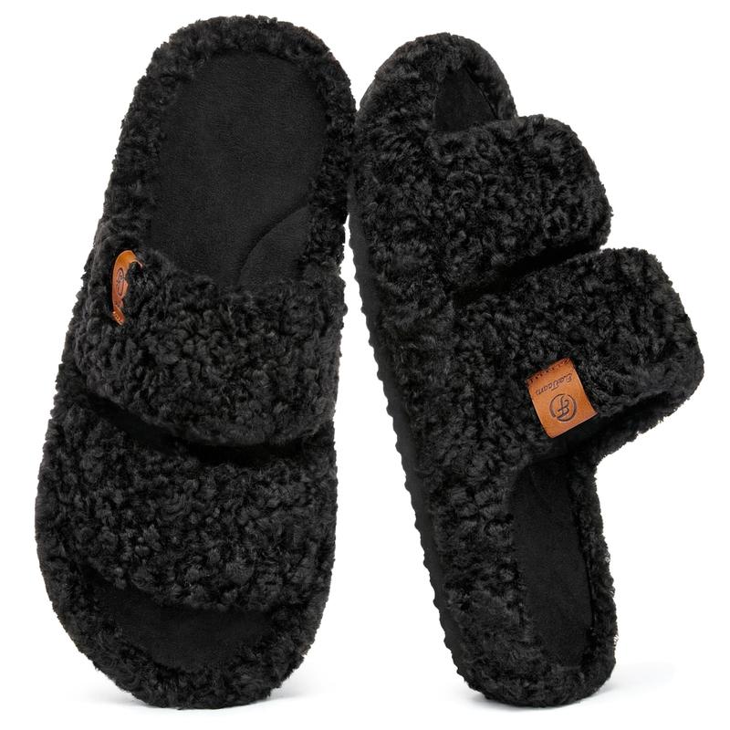 ComfyGirl Women's Fuzzy Memory Foam Slides