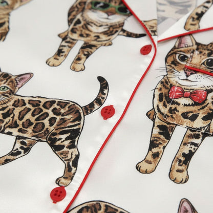 Bengal Cat Women's Pajama Set