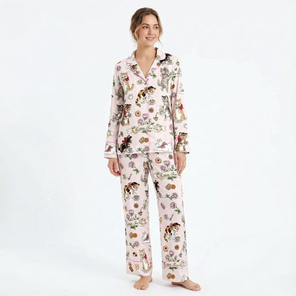 Kitten Tea Party Women's Pajama Set VIP