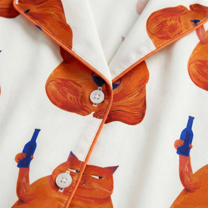 Wine Cats Women's Pajama Set VIP
