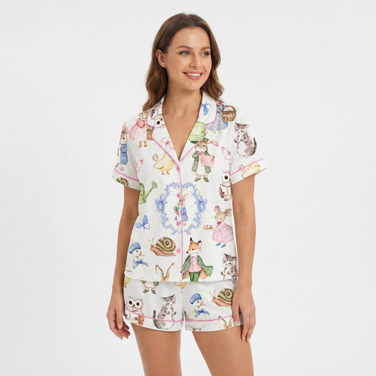 Vintage Easter Bunnies Women's Pajama Set VIP