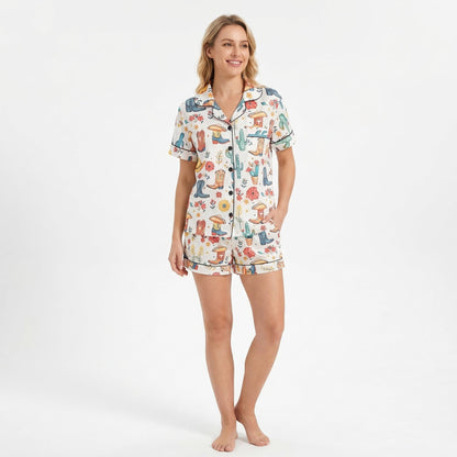 Colorful Cowgirl Women's Pajama Set VIP