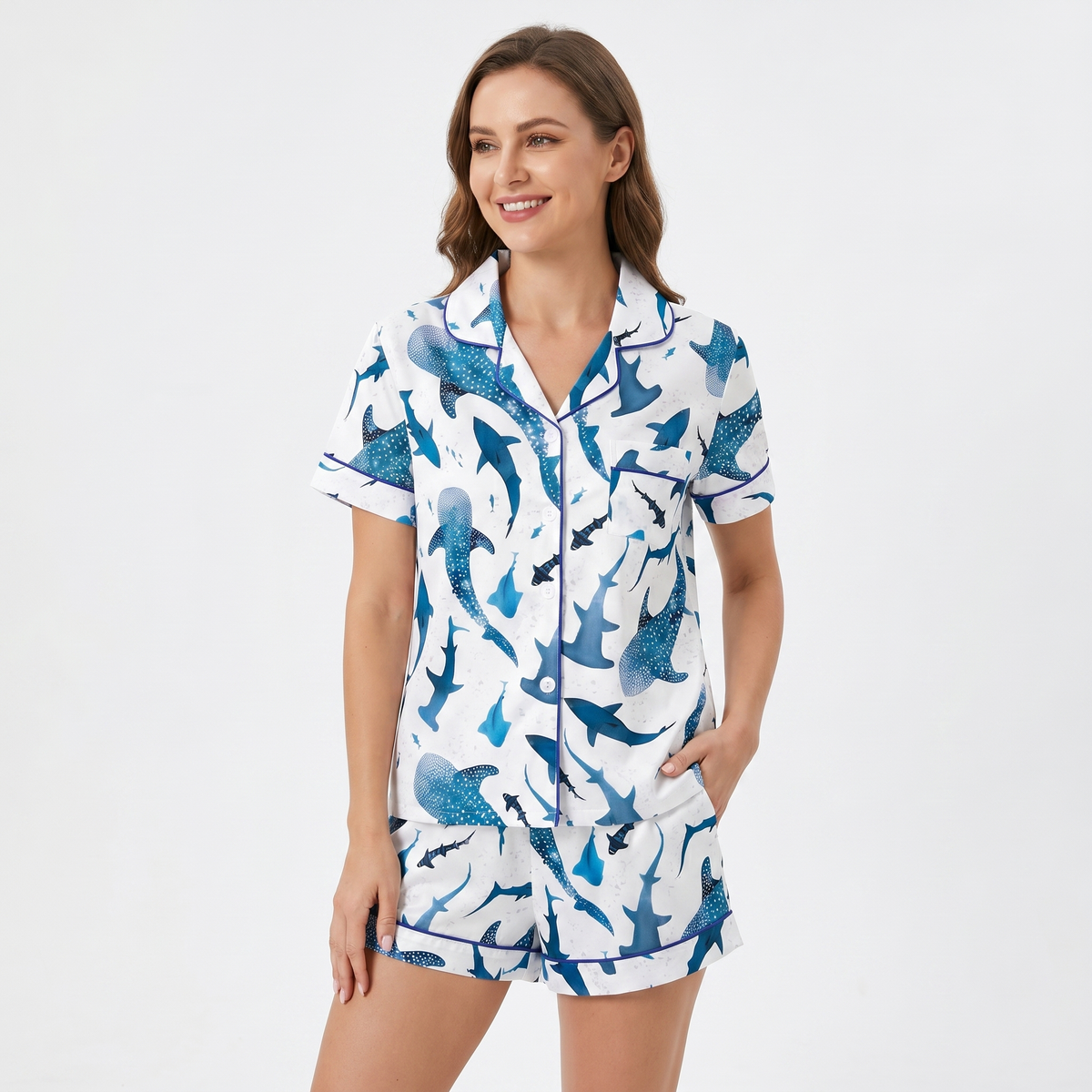 "Swimming with Sharks" Women's Shark Pajamas VIP