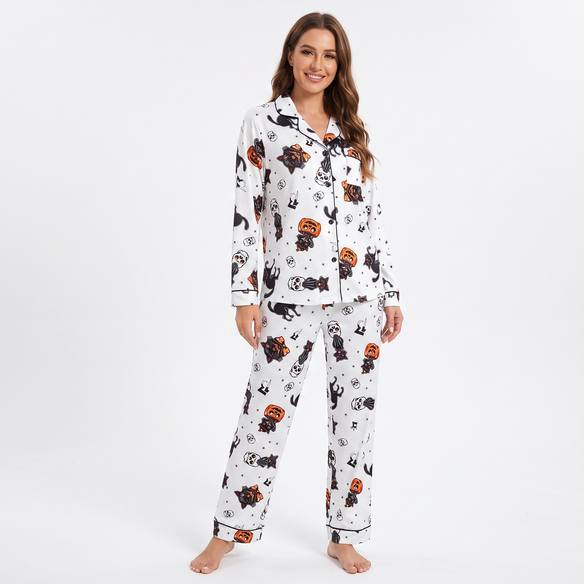 Spooky Kitty Halloween Pajamas