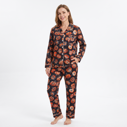 Starry Night Pumpkin Pajamas